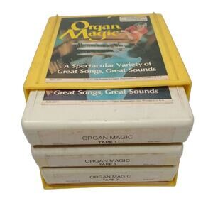 The Magic Organ Good Time Show Lot Of 3 8-Track Tapes Songs Readers Digest 1977